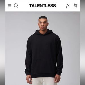 *LIKE NEW* Worn once Men’s XL Talentless Pitch Black Heavyweight Hoodie